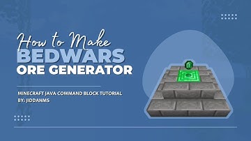 How to make a Bedwars Ore Generator in Minecraft! (Command Block Tutorial)