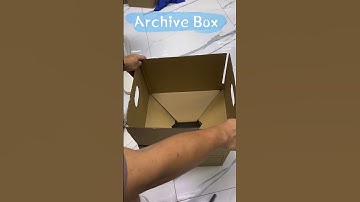 How to Assemble an Archive Box