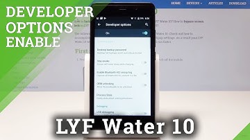 Developer Options LYF Water 10 - OEM Unlock & USB Debugging