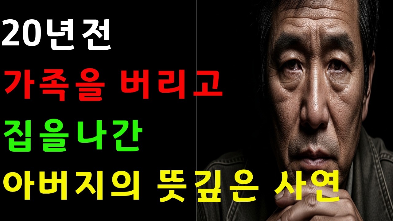 20년전 가족을 버리고 집을나간 아버지의 뜻깊은 사연 #감동사연 #오디오북#노후사연 #반전사연