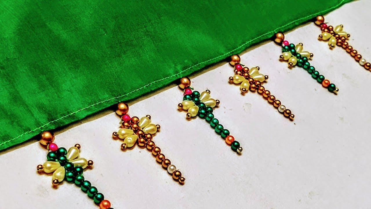 Saree kuchu 99 With Beads Tassels !! Smart Art & Crafts !! New Saree