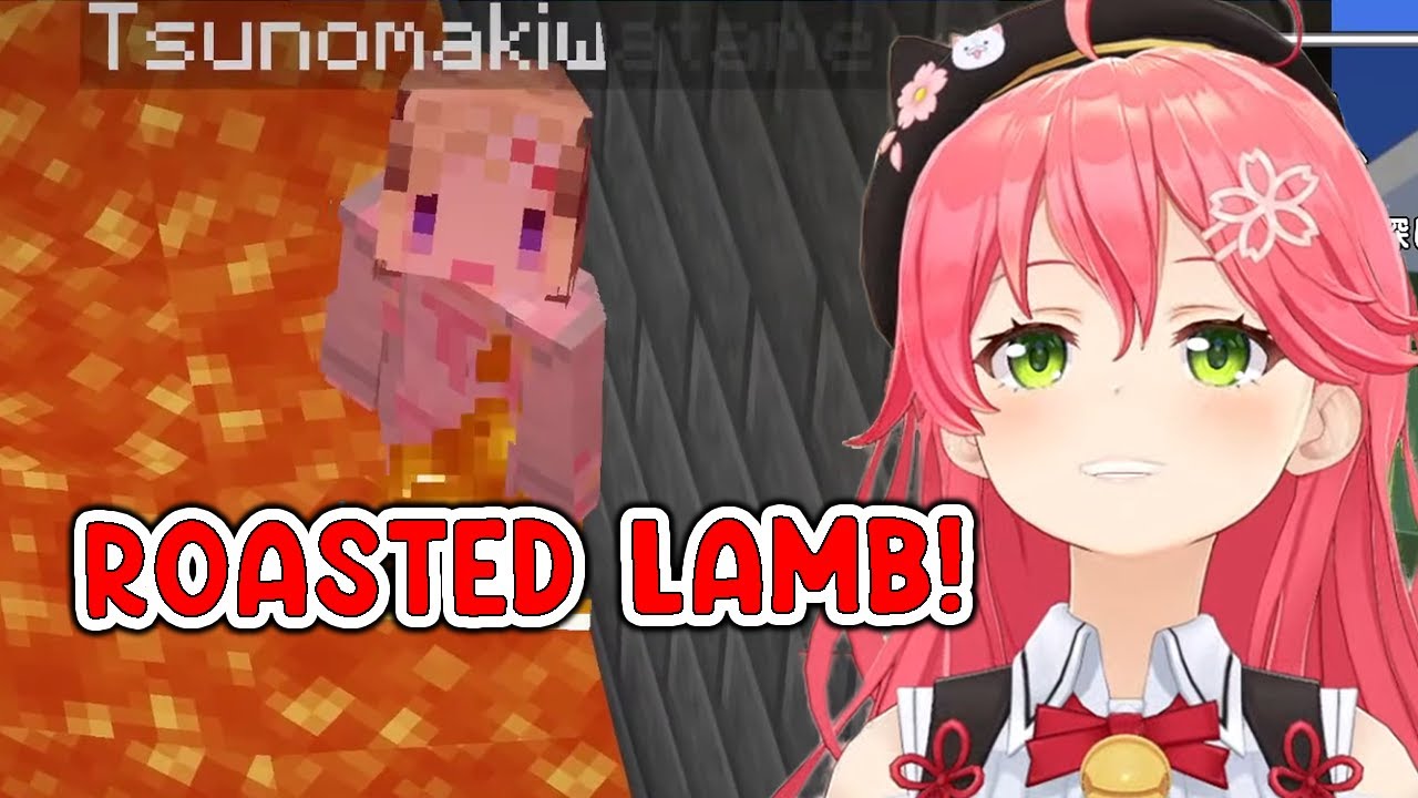 Miko having fun competing with Watame