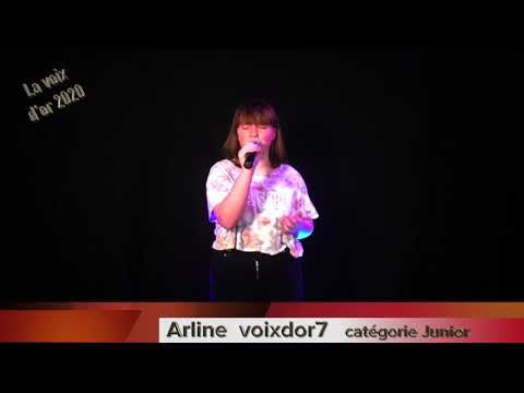 Arline, finaliste catégorie Junior "La voix d'or 2020"