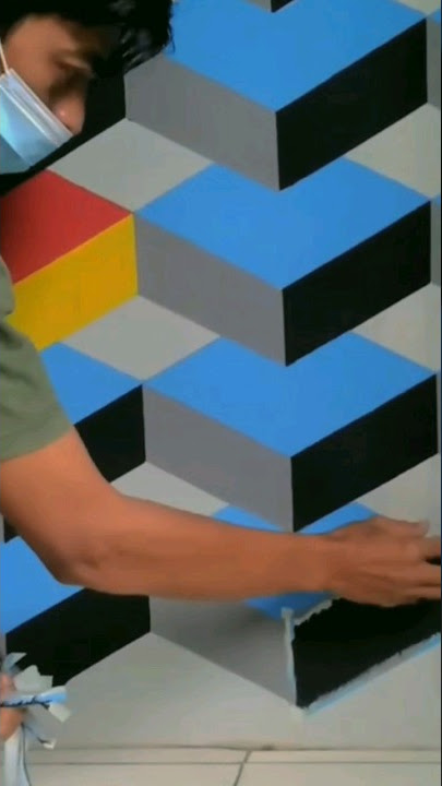 cat dinding 3 dimensi #shorts