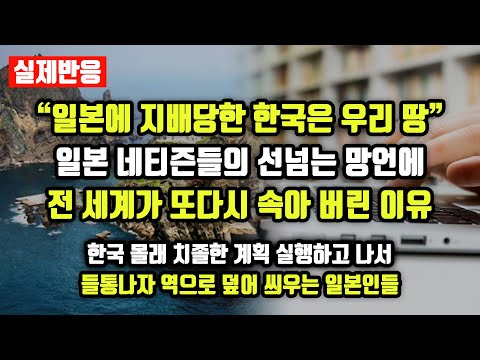 [실제반응] "일본에 지배당한 한국은 우리 땅"/ 일본 네티즌들의 선넘는 망언에 전 세계가 또다시 속아 버린 이유