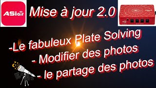 AsiAir, Nouveau plate solving et recadrage, Asiair Community et autres3/3 screenshot 1