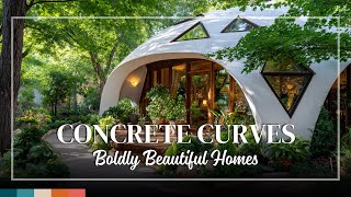 Domed Brutalist Houses – Architectural Curves of Concrete with Majestic Modern Sophistication
