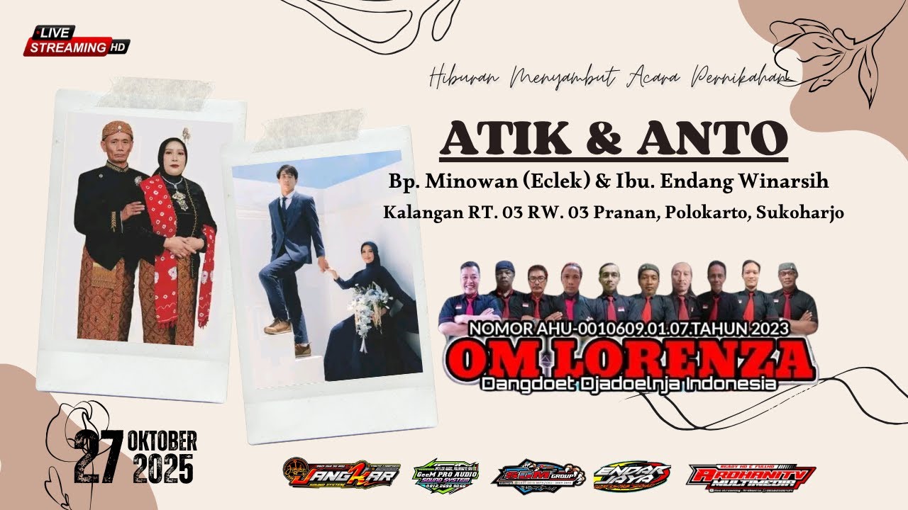 🔴📡LIVE ARDHANI TV || OM. LORENZA || JANGKAR  & GeeM PRO & SDM & ENDAR JAYA || KALANGAN 27/10/ 2025