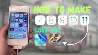 [TUTORIAL] How to make iOS 7-11 homescreen look like iOS 26/27!!!