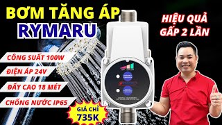 Bơm Tăng Áp Mini 24V Rymaru Ry-01Tb Dùng Cho 1 Thiết Bị, Công Suất 100W, Bảo Hành 12 Tháng- Giá 750K