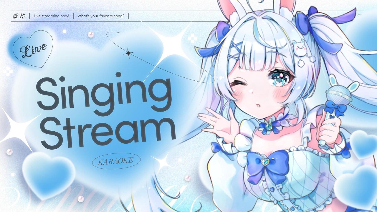 【 #歌枠 】✦初見さん＆ROMさん大歓迎✦ひな祭り～！！！可愛くてポップなお歌をお届け！ゆったりまったりしていってね🐰【 #新人vtuber ￤#水面ありす 】