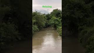 Relaxing, village’s river stream
