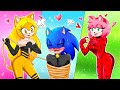 Superhero sonic falling into amys love trap  sad story love  sonic the hedgehog 2 animation