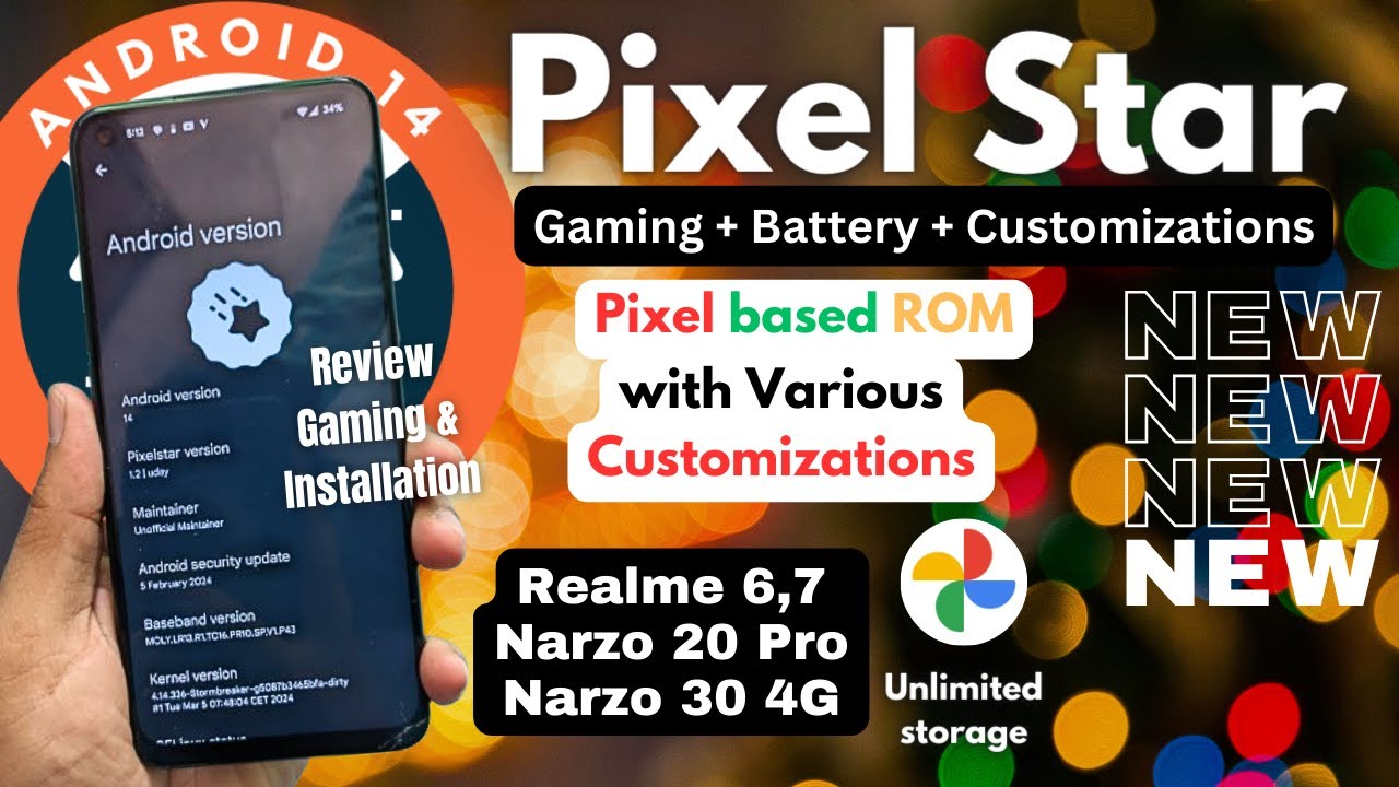 Pixel Star Custom ROM for Realme 6, 7, Narzo 20 Pro, Narzo 30 4G | Best ...