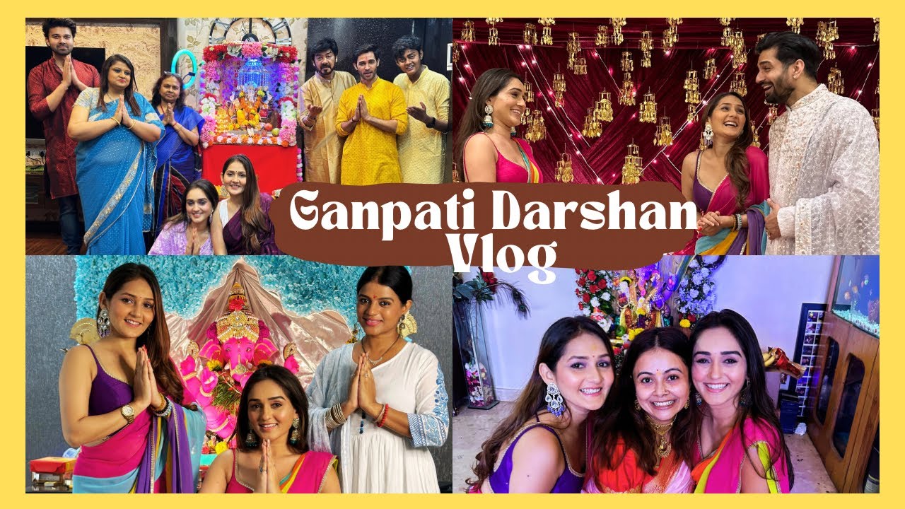 Ganpati Bappa Ke Darshan Kiye|Ganesh Chathurthi 2023 |Sharma Sisters| Tanya Sharma|Krittika M Sharma