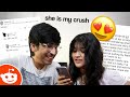 Reacting to creeps on reddit with my girlfriend ex