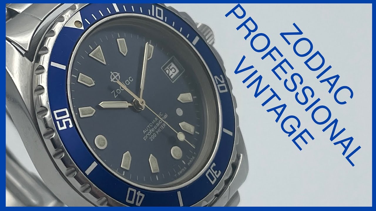 Zodiac Professional 206.20.35, gli anni '90 in un orologio svizzero -  YouTube