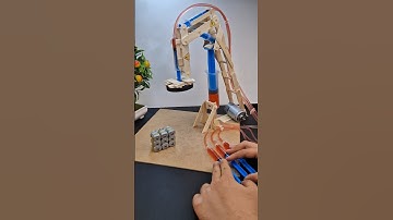 Magnetic crane | #dcmotor #techexperiments #experiment #crane #magneticcrane