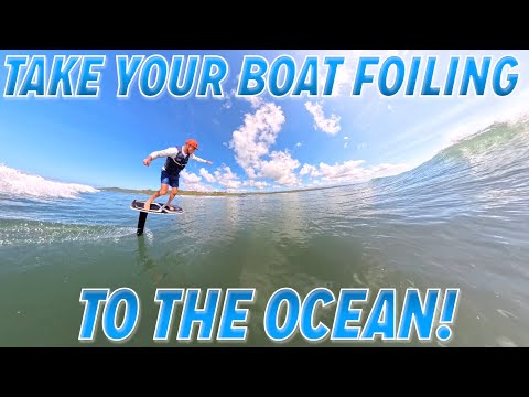 Taking Boat Foiling to the Ocean: Backcountry Foil Surfing in Costa Rica!