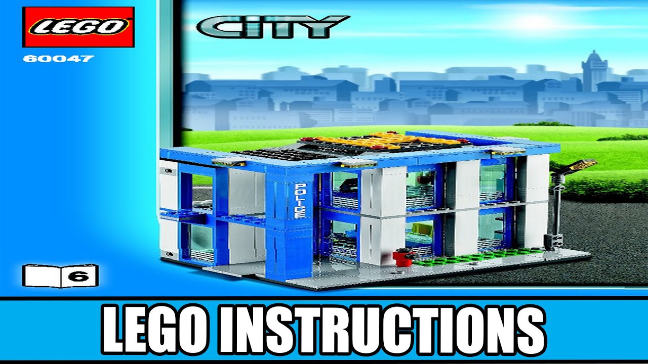 fusion mel meddelelse LEGO Instructions | City | 60047 | Police Station (Book 6) - YouTube