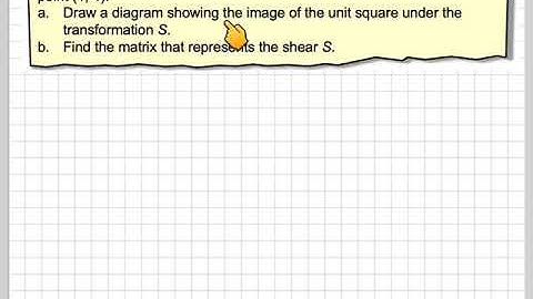Finding the matrix of a shear with y-axis fixed
