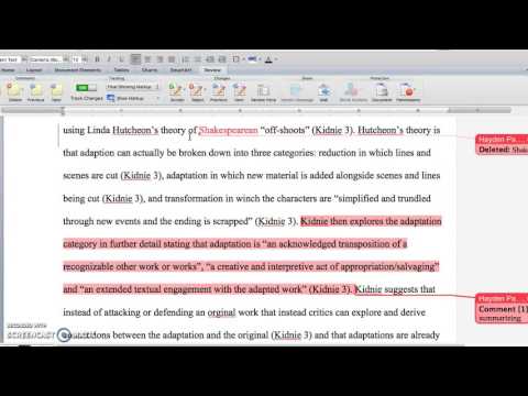 How to proofread/edit/ mark papers in MS Word