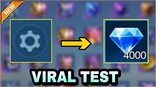 GET FREE DIAMOND USING SETTINGS TRICK VIRAL TEST WORKS OR NOT ~ MLBB screenshot 4