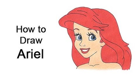 How to Draw Ariel from The Little Mermaid