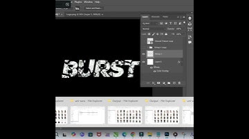 Adobe Photoshop Tips To Create This Exploding Text Effect.......