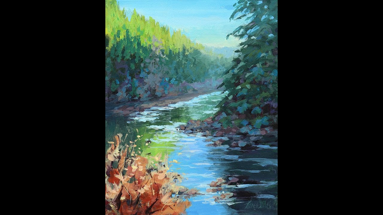 Winter Sun - Acrylic Painting Tutorial