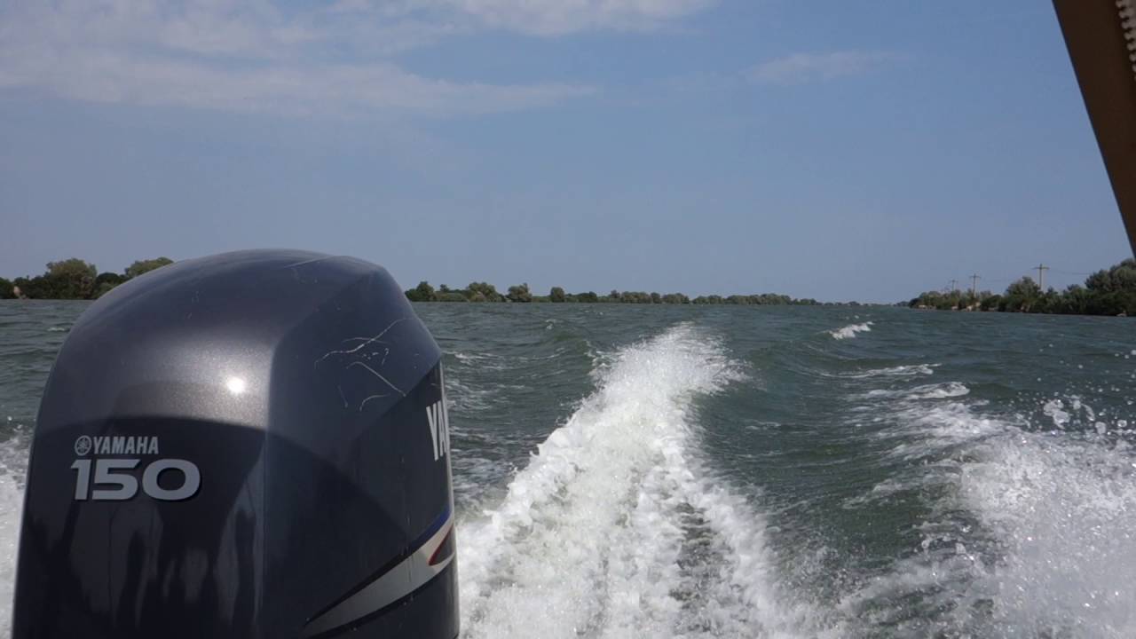 Yamaha 150HP 4 stroke outboard boat motor sound at full throttle YouTube