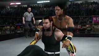 WWE Smackdown vs Raw 2008 - XBOX 360 Gameplay - Jeff Hardy vs John Morrison - First Blood Match