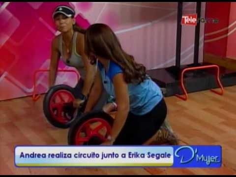 Andrea realiza circuito junto a Erika Segale