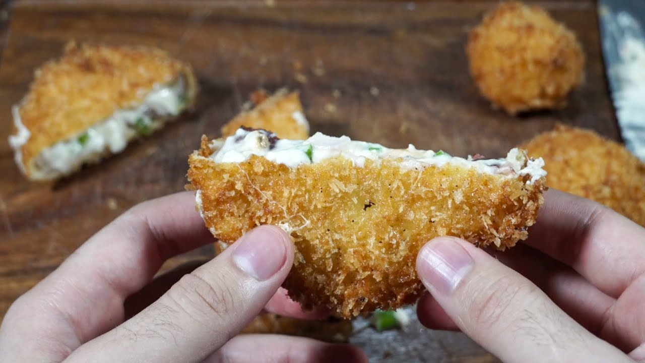 Aros de Cebollas Rellenos, nunca comerás cebolla de otra manera 🤤