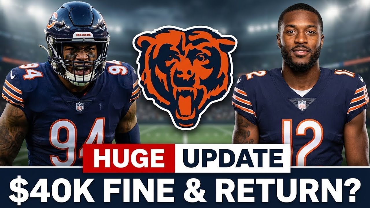 He’s BACK?! + Austin Booker Hit With HUGE NFL Fine! (Bears News)