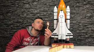 EPIC Space Shuttle Launch with Matches Chain Reaction Resimi