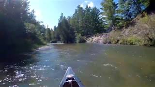 Canoeing the Pine River MI. Peterson to Low Bridge