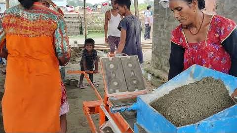 CSEB multi mould machine - Build up Nepal