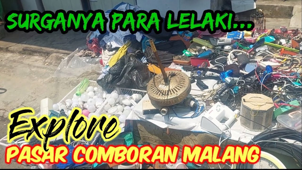 Pasar loak Malang, pasar comboran, banyak barang bekas masih layak pakai @localventurer