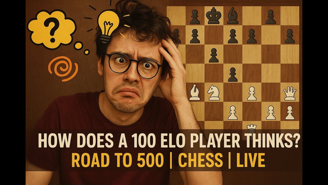 How does a 100 elo player thinks? Road to 500 | Chess | Live - YouTube