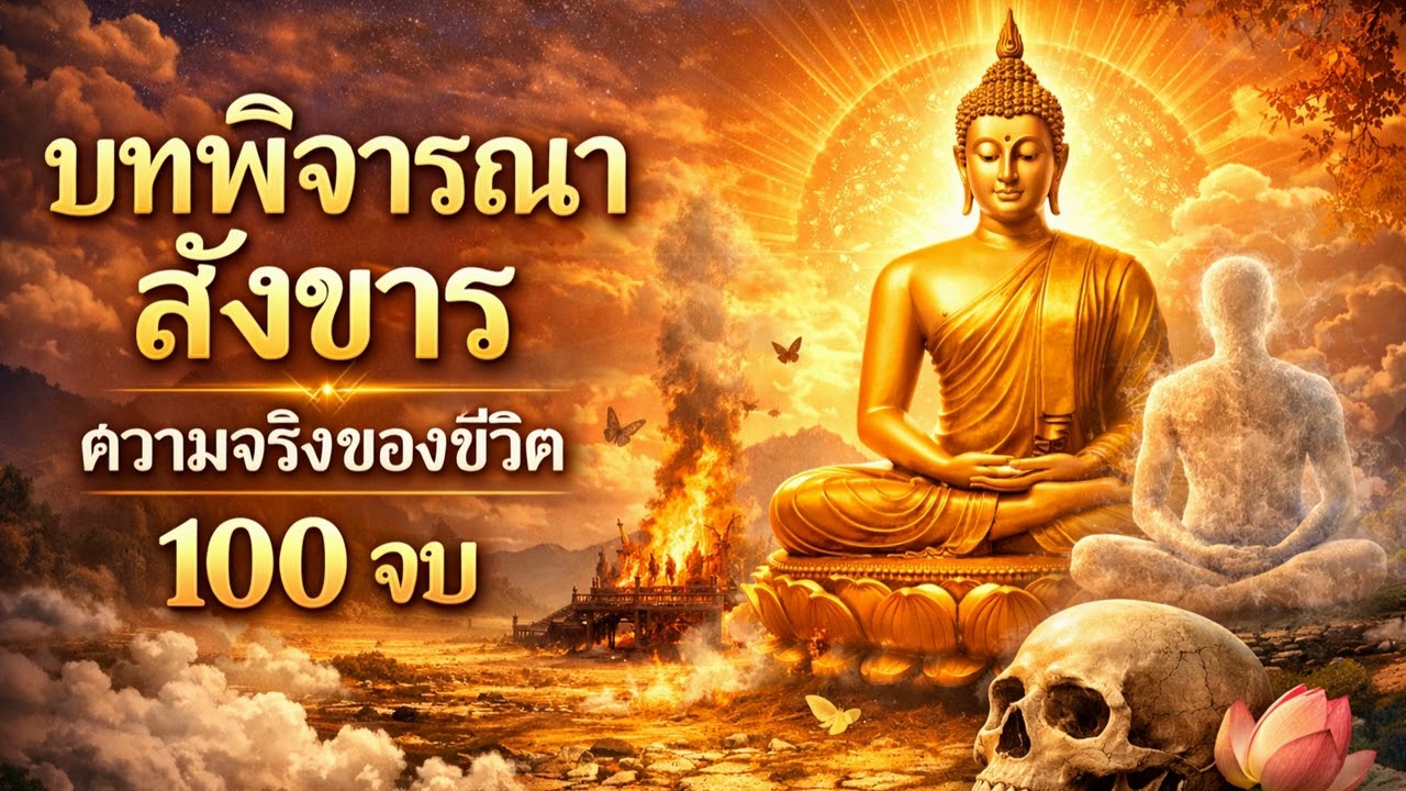 บทพิจารณาสังขาร 100 จบ (อภิณหปัจจเวกขณ์) เตือนสติตน ยอมรับความจริง #100จบ