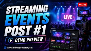 Custom Event Posts #1 Widget - The Widget Factory (Brilliant Directories) screenshot 1