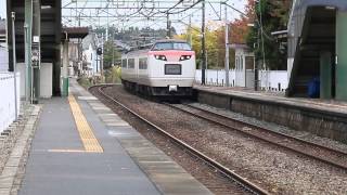 485系彩「9313M」古津駅通過20141103