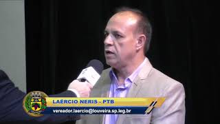 Entrevista do Vereador Laércio Neris antes da 19ª sessão ordinária. - 09/11/2017