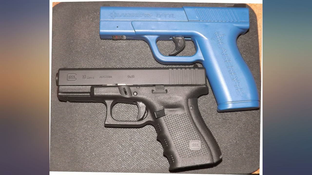 LaserLyte LTTTL Laser Trainer Pistol Full Size Glock 19 with Realistic