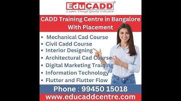 Educad Centre Vijayanagar Bangalore | Autocad Coaching Centre | Mechanical Cadd Training Centre