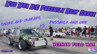 Pussmilk vs Snake the Epic Show Down| 514 HP CHARADE |610 HP CIVIC @45nyc_  vs @skvnklifestyle