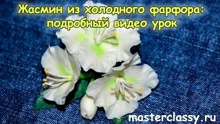 Жасмин из холодного фарфора своими руками: подробный видео урок Жасмин из холодного фарфора своими руками: подробный видео урок