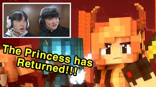 Reacting to 'I Try Today'  A Minecraft Music Video made by Rainimator