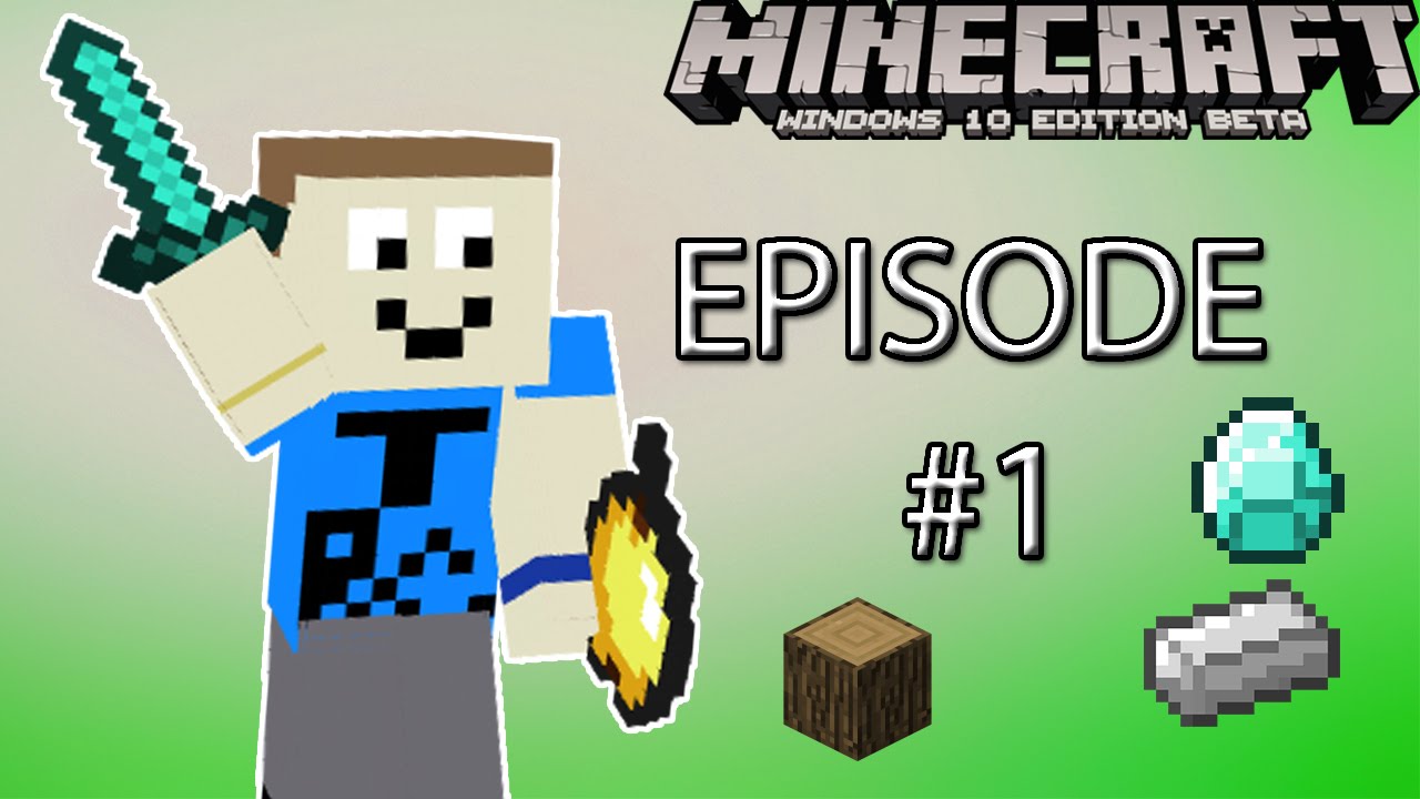 Minecraft Windows 10 Edition BETA trial gameplay part 1
